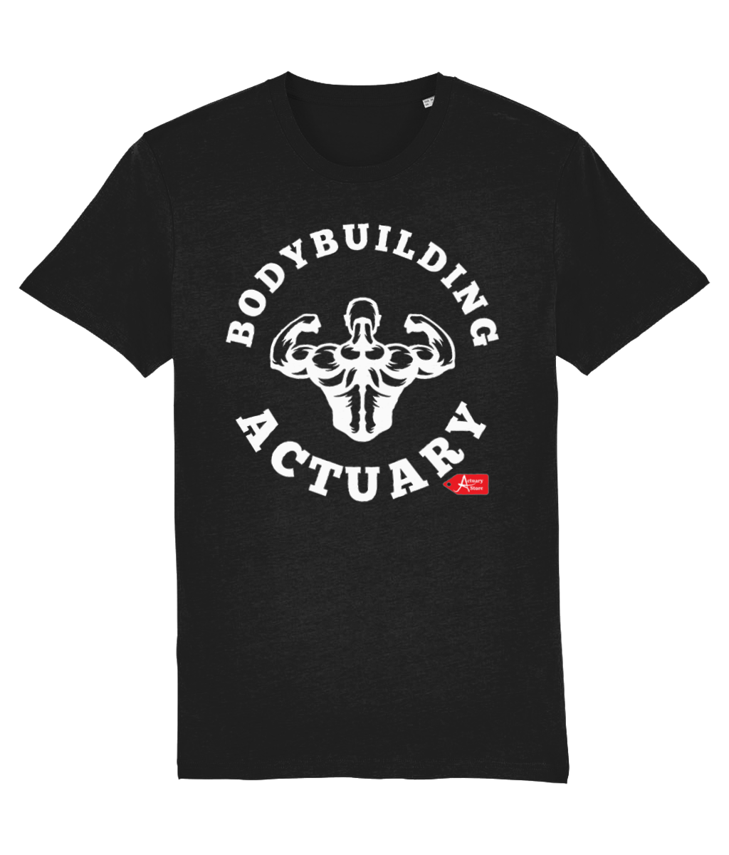 Bodybuilding Actuary Black T-Shirt