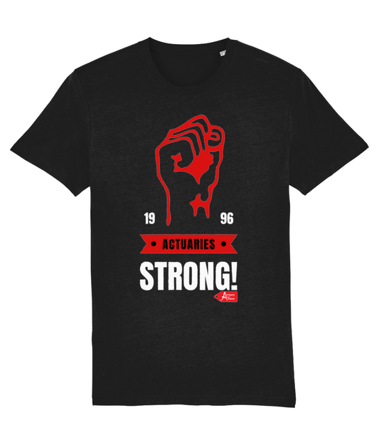 Actuaries Strong Red Fist T-Shirt