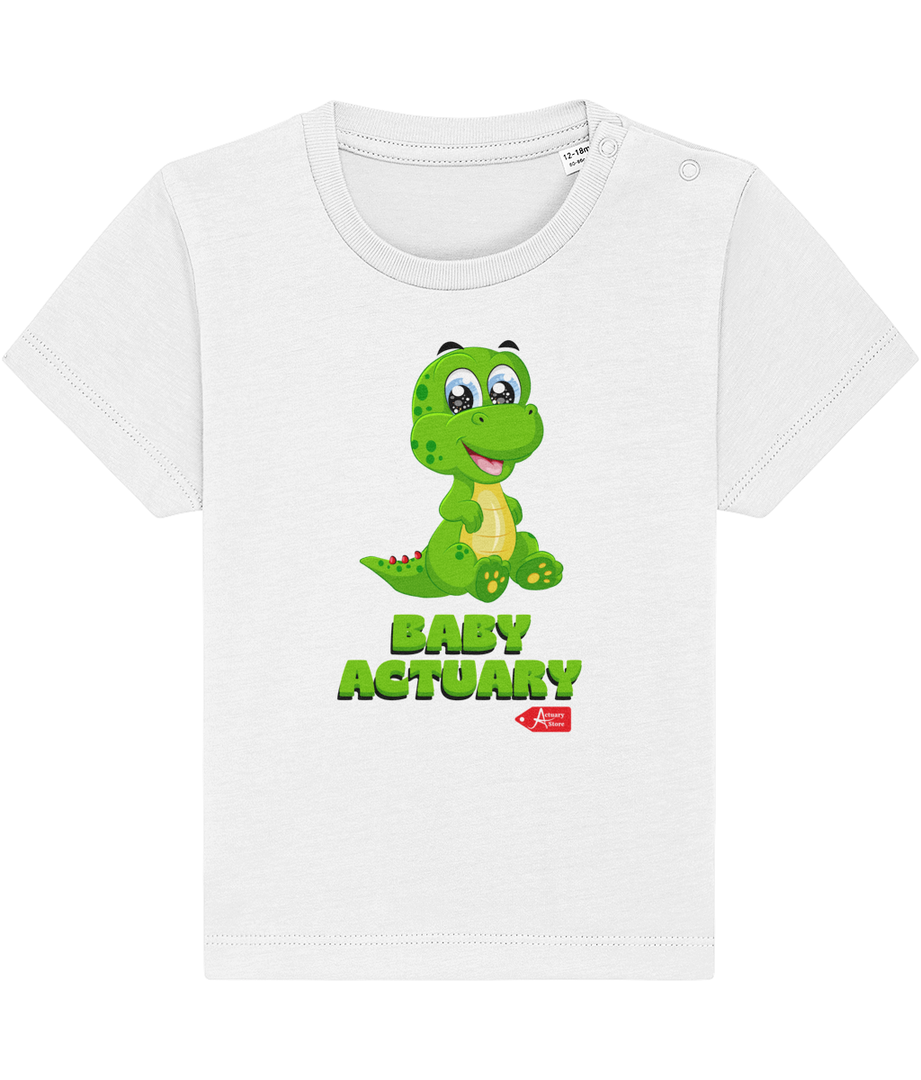 Baby Creator Green Baby Actuary Dinosaur T-Shirt (many colour variations)