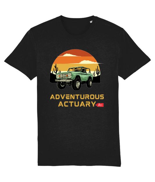 Black Yellow Simple Minimalist The Adventure T-Shirt