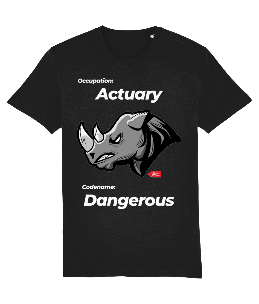 Occupation Actuary Codename Dangerous Rhino T-Shirt