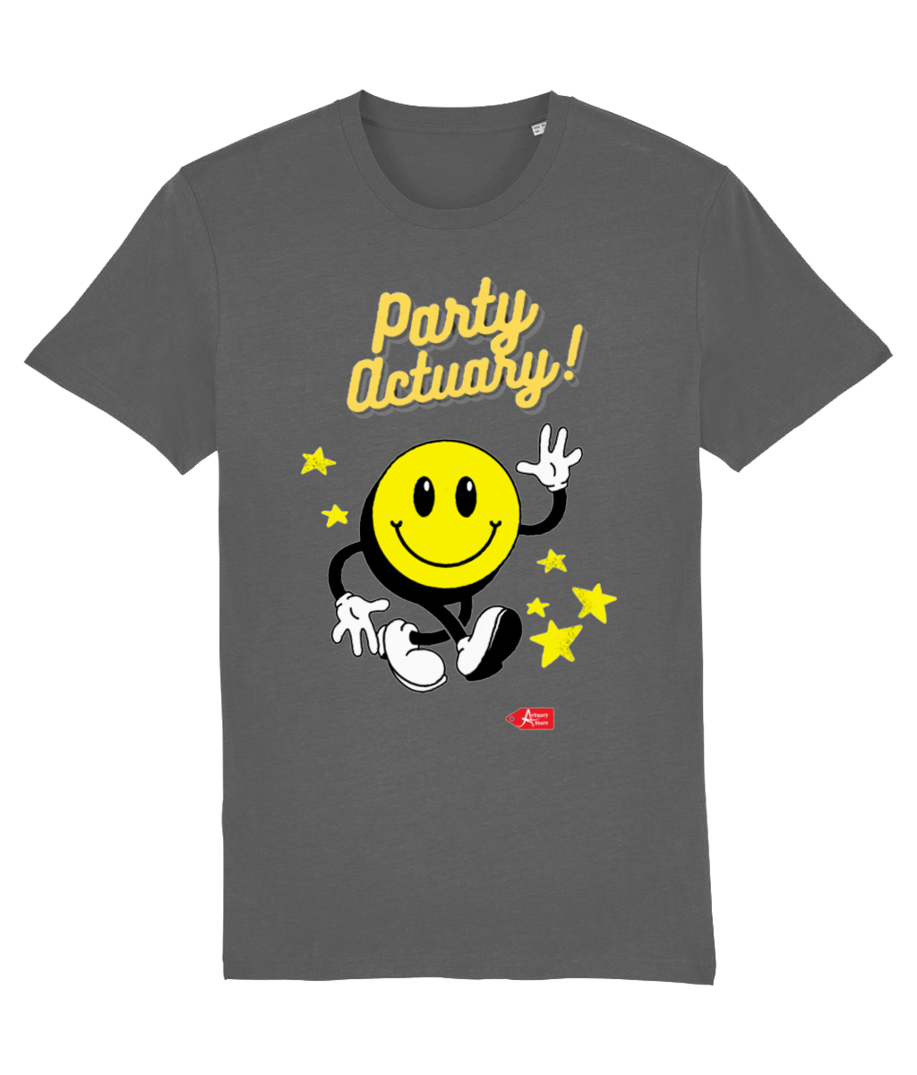 Party Actuary Yellow Cheerful Good Times T-Shirt (Grey and White Variants)