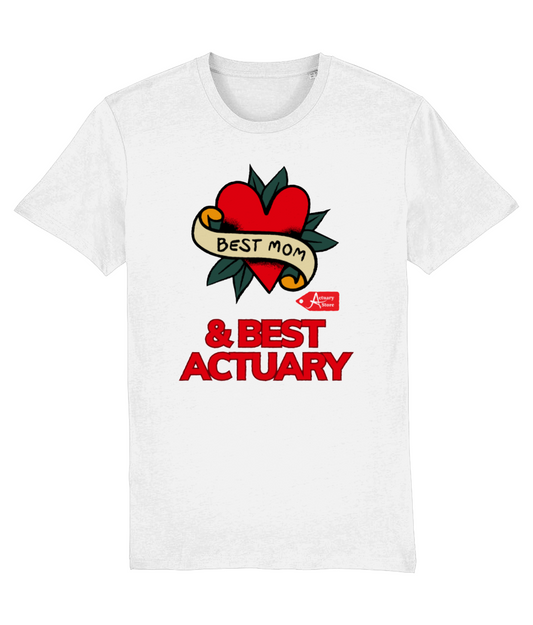 Best Mom And Best Actuary Tattoo Heart T-Shirt