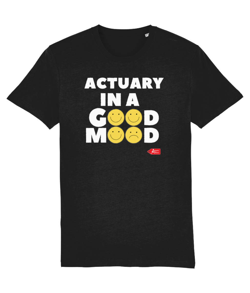 Actuary In a Good Mood Emoji T-Shirt
