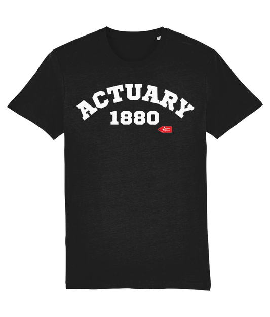 Actuary Varsity Black T-Shirt