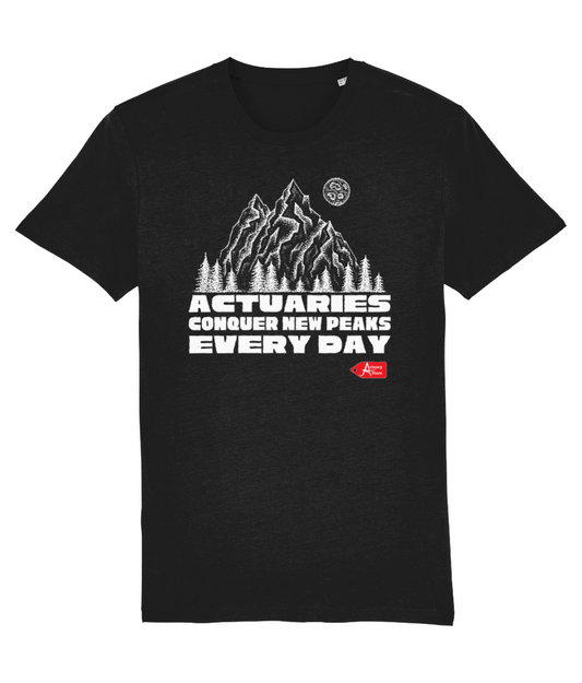 Actuaries conquer new peaks every day T-shirt