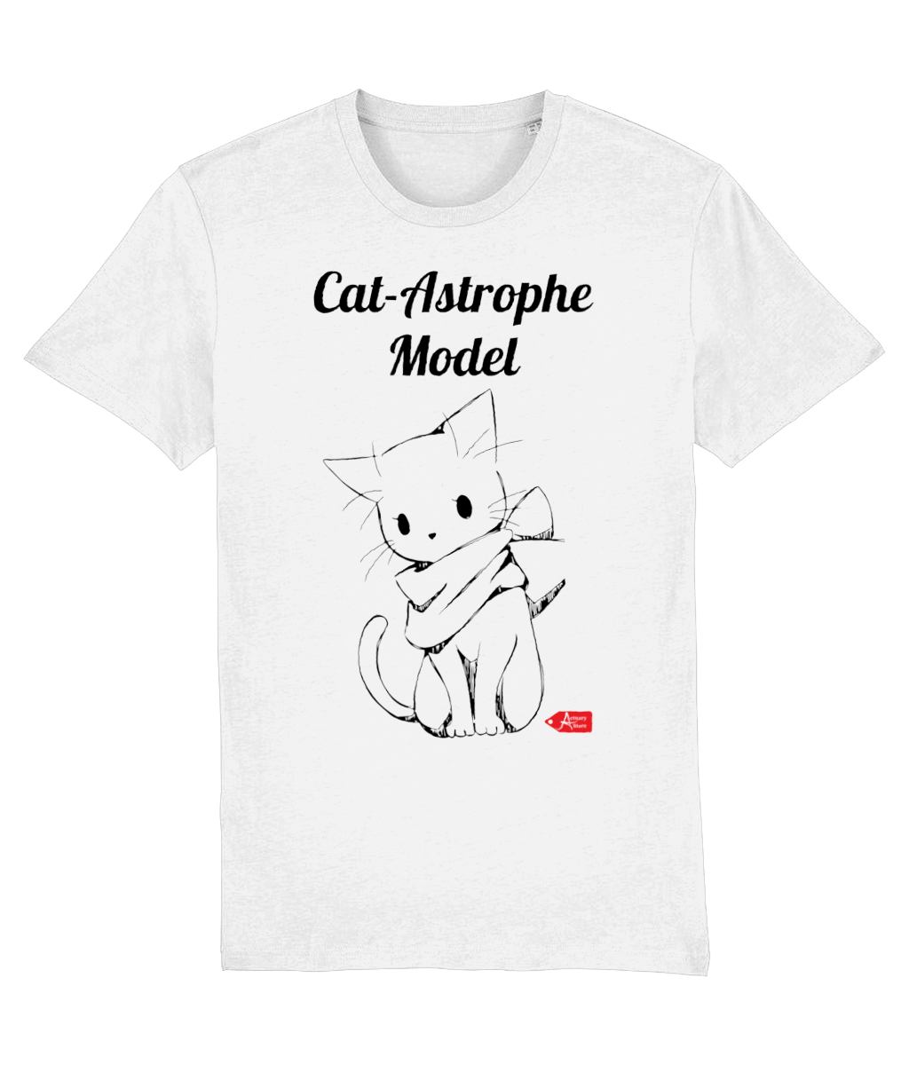 Cat-Astrophe Model Illustration T-shirt