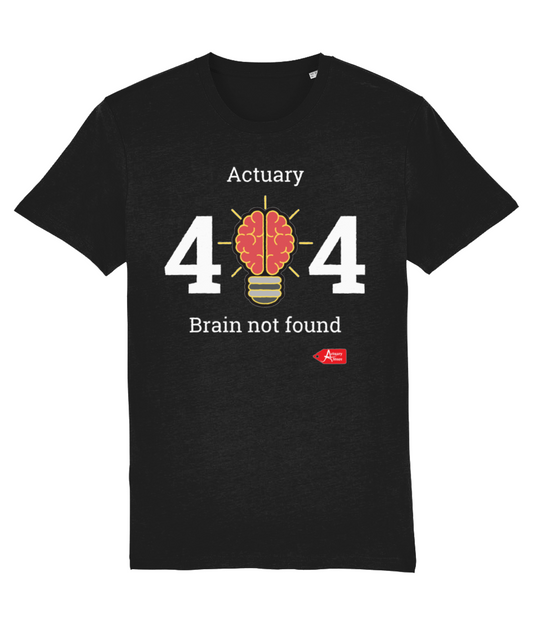 Actuary 404 Brain Not Found T-Shirt