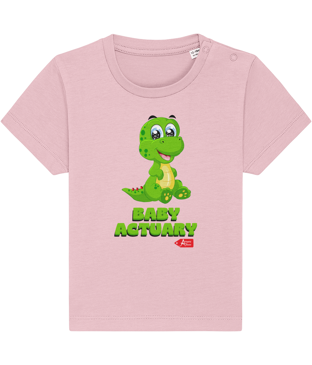 Baby Creator Green Baby Actuary Dinosaur T-Shirt (many colour variations)