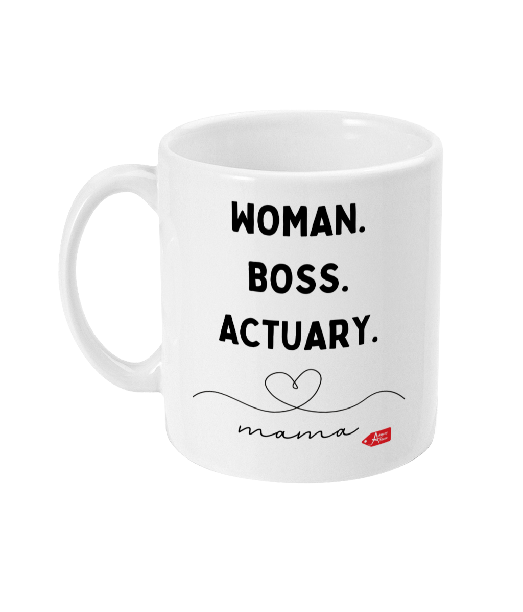 Woman Boss Actuary Mama 11oz Mug