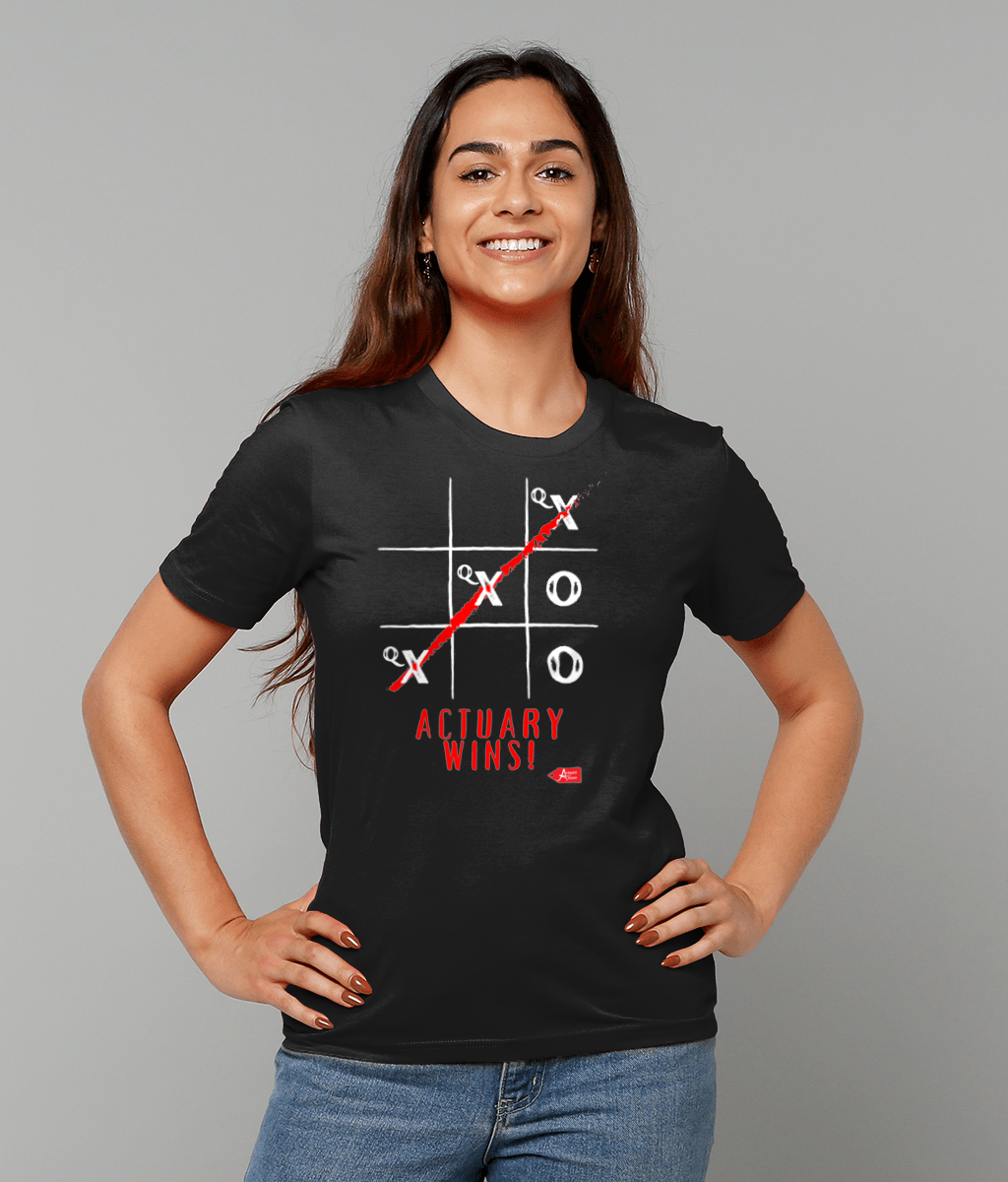 Actuary Wins Nought and Crosses Qx T-Shirt
