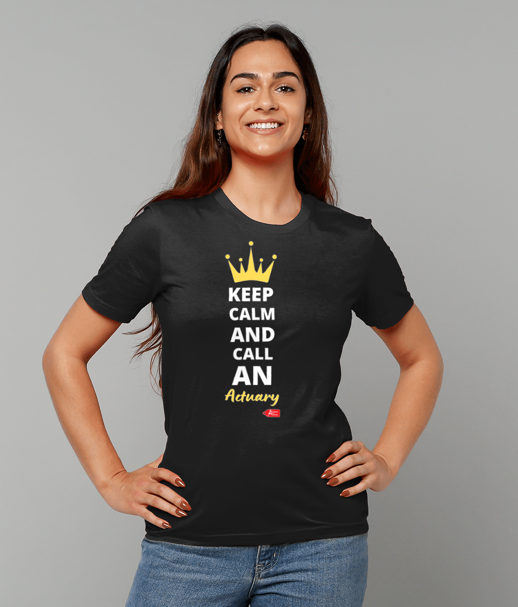 Keep Calm And Call An Actuary Crown T-Shirt