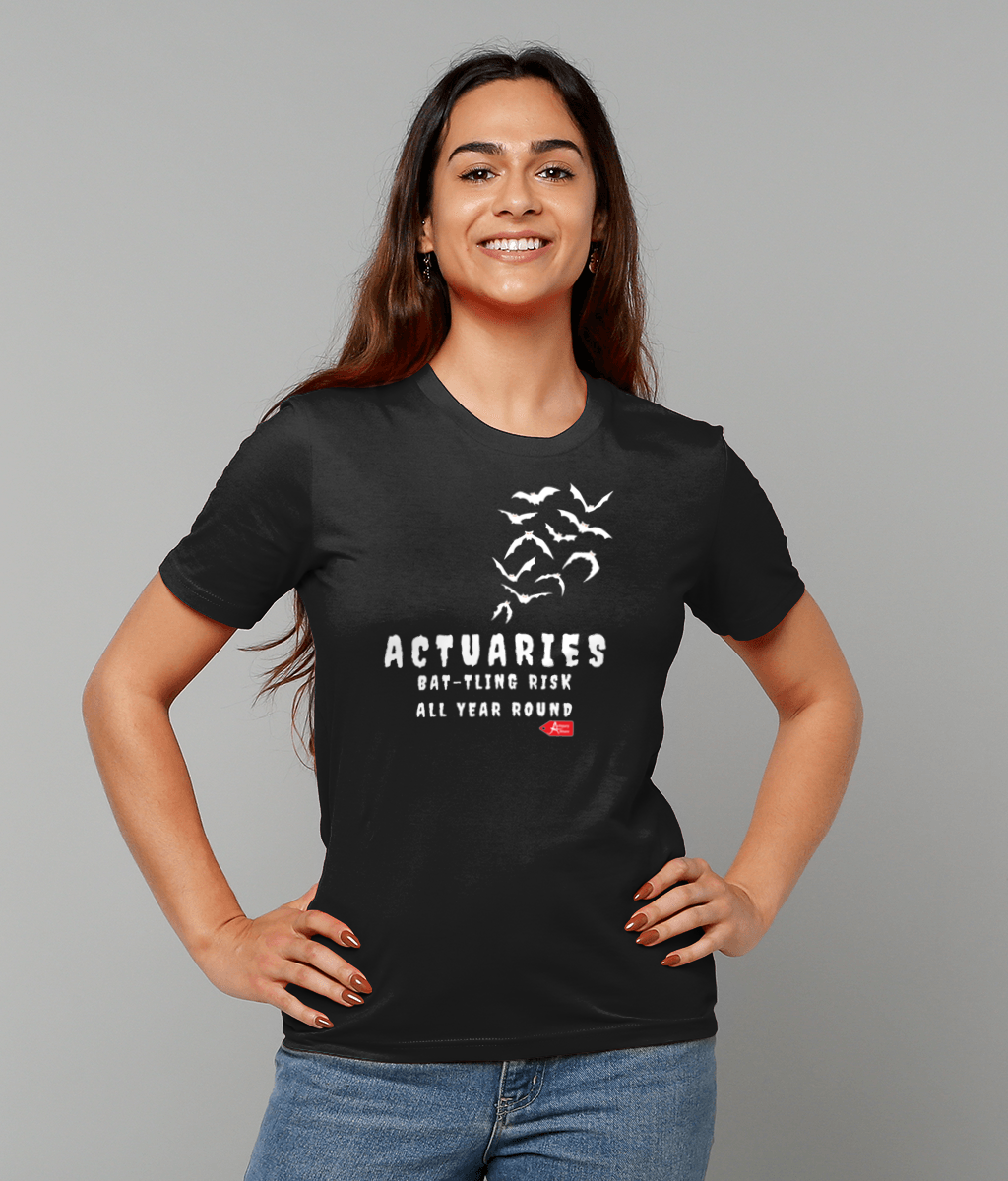 Actuaries Bat-tling Risk All Year Round Halloween T-shirt