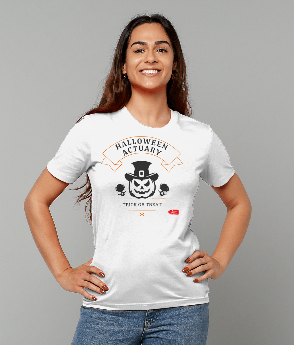 Halloween Actuary Pumpkin and Skulls T-Shirt