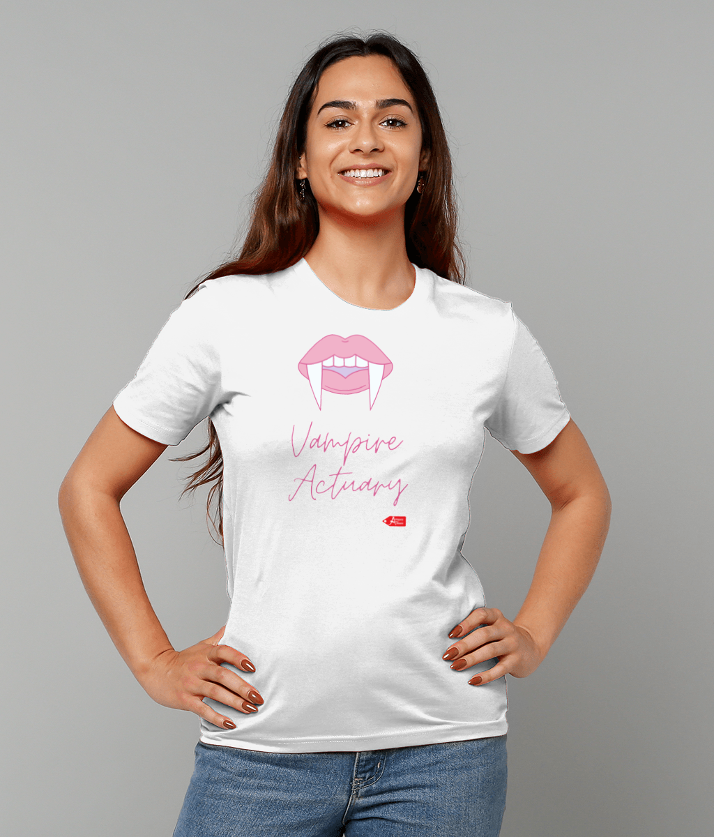 Pink Vampire Actuary Halloween T-Shirt