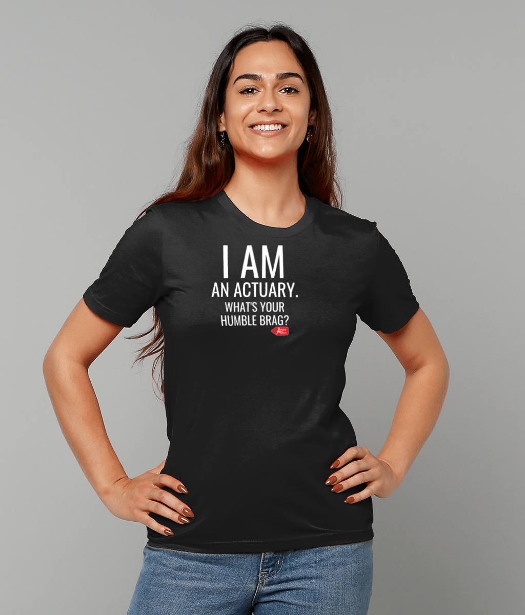 I am an actuary. What's Your Super-Power Black T-Shirt