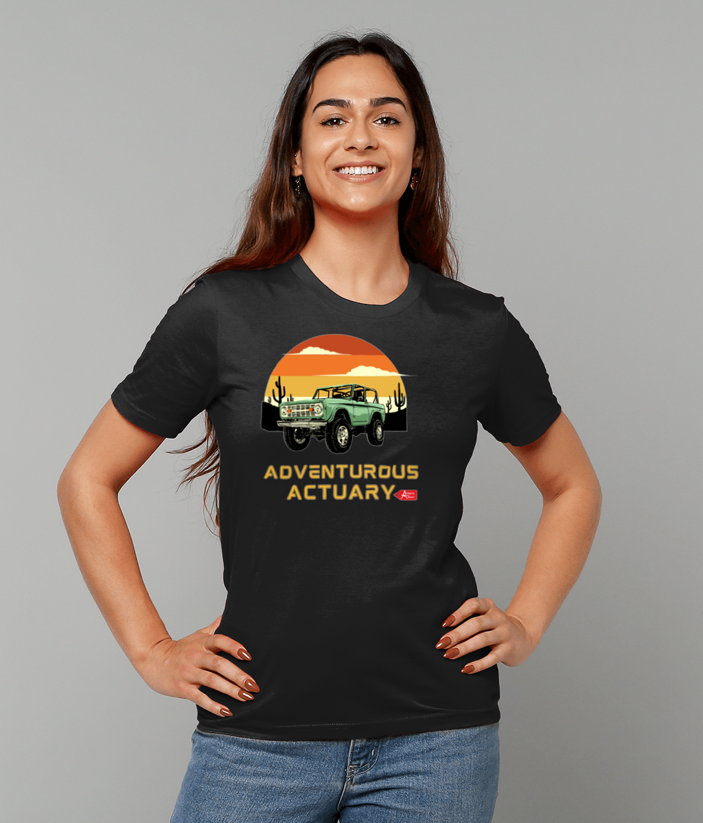 Black Yellow Simple Minimalist The Adventure T-Shirt