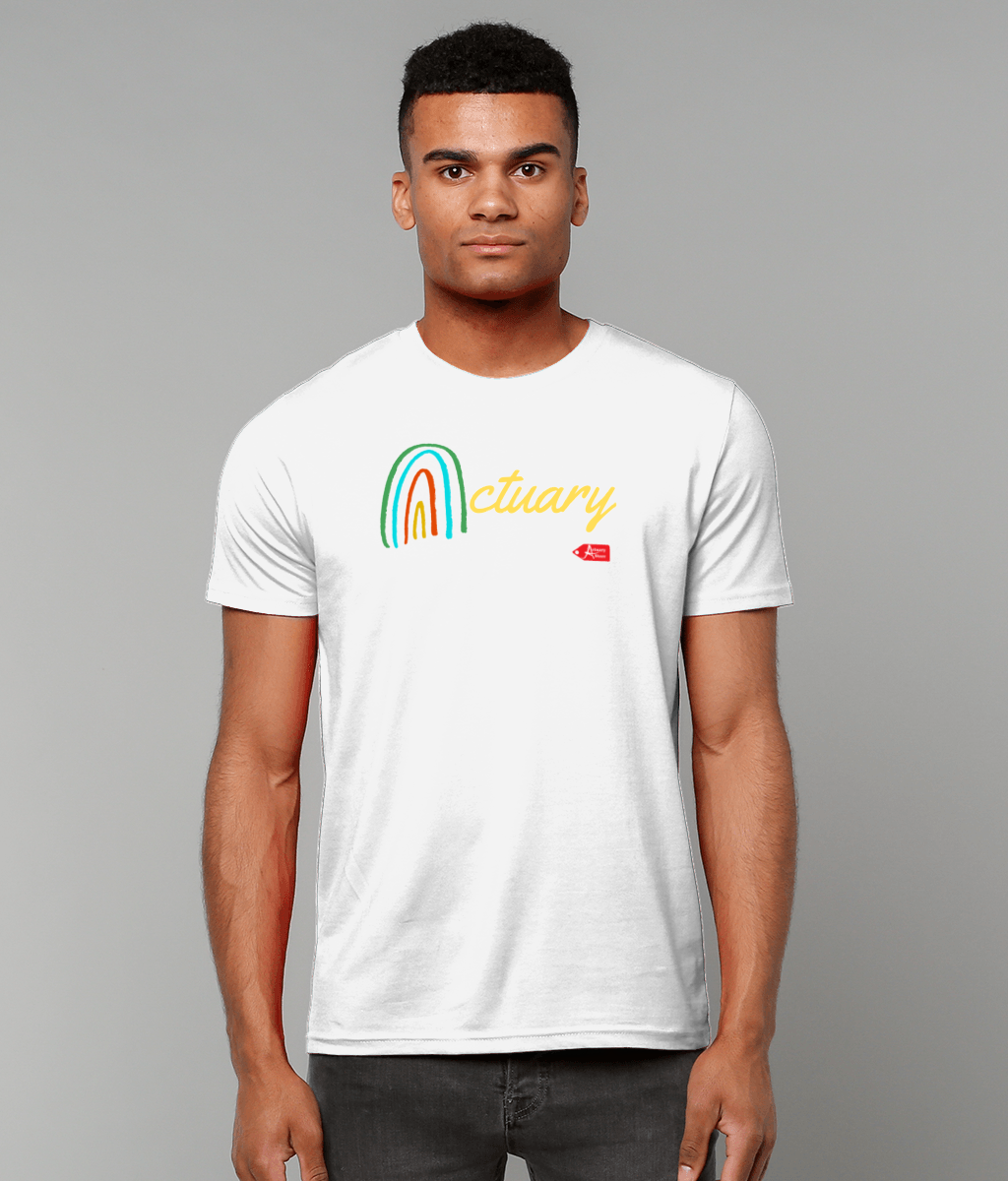 Rainbow A Actuary T-Shirt (Black and White Variants)