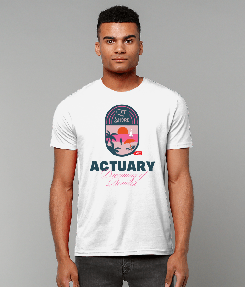 Actuary Dreaming of Paradise Off To Shore T-Shirt