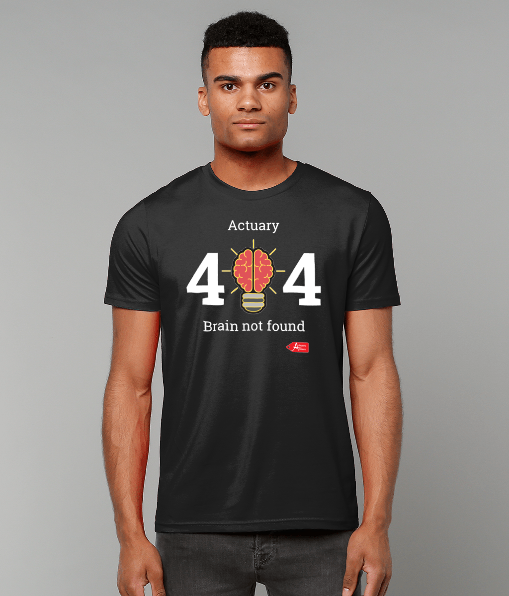 Actuary 404 Brain Not Found T-Shirt
