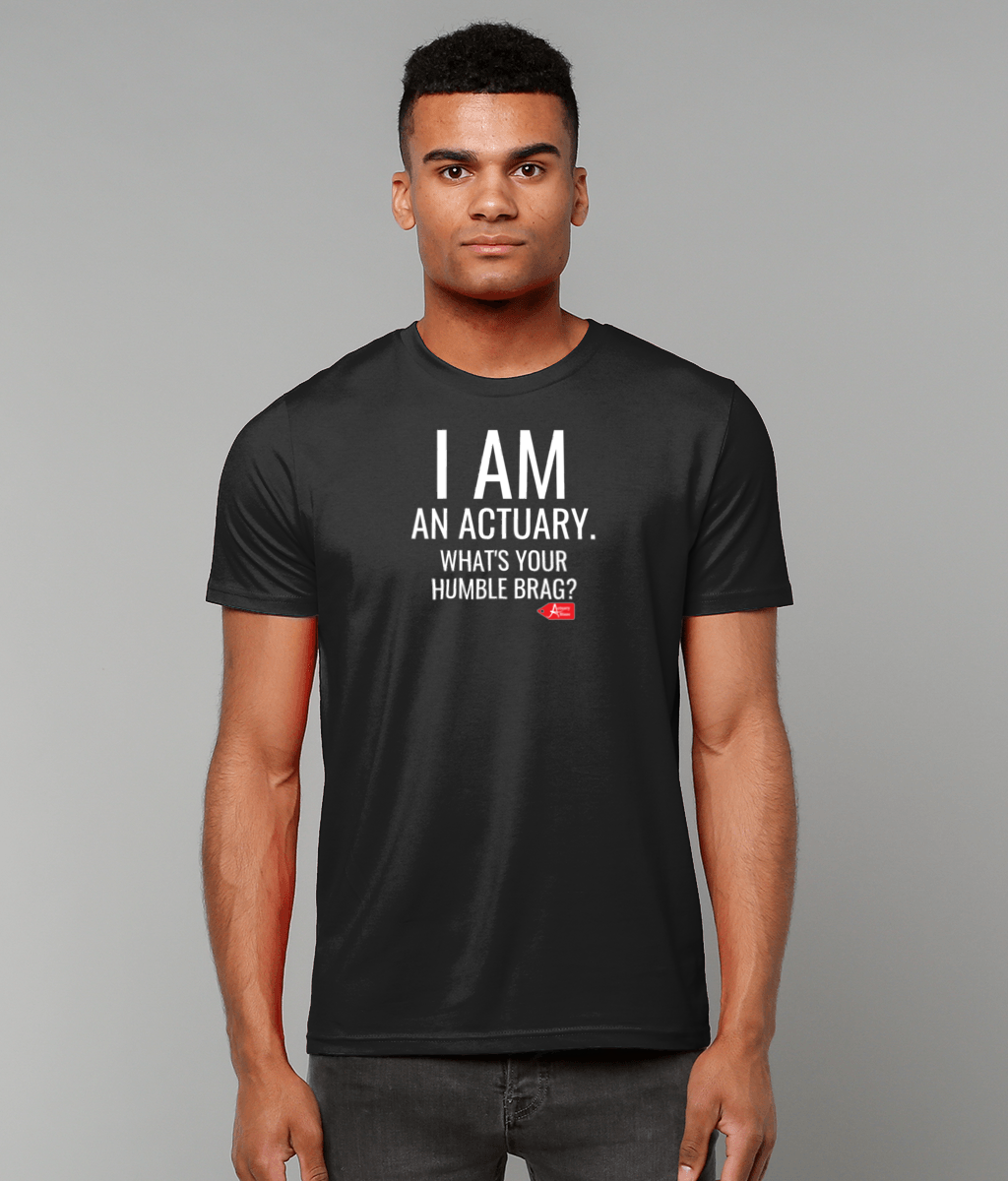 I am an actuary. What's Your Super-Power Black T-Shirt