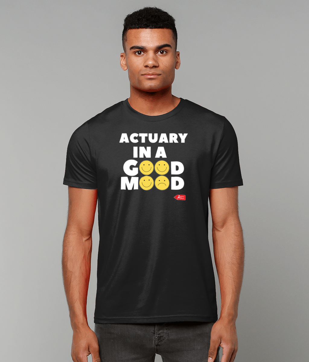 Actuary In a Good Mood Emoji T-Shirt