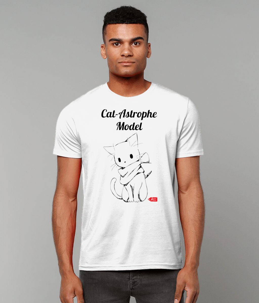 Cat-Astrophe Model Illustration T-shirt