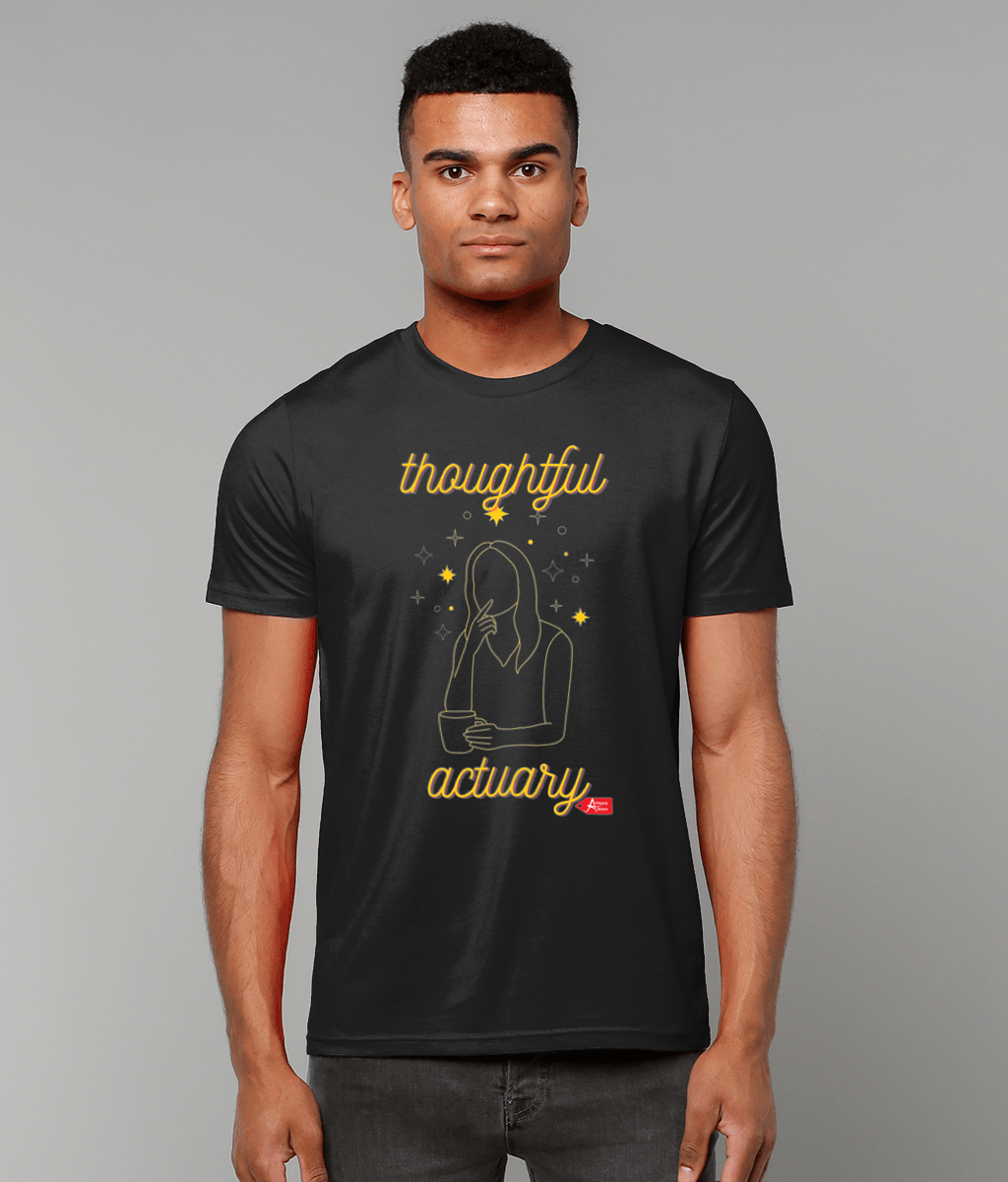 Thoughtful Actuary Black T-shirt