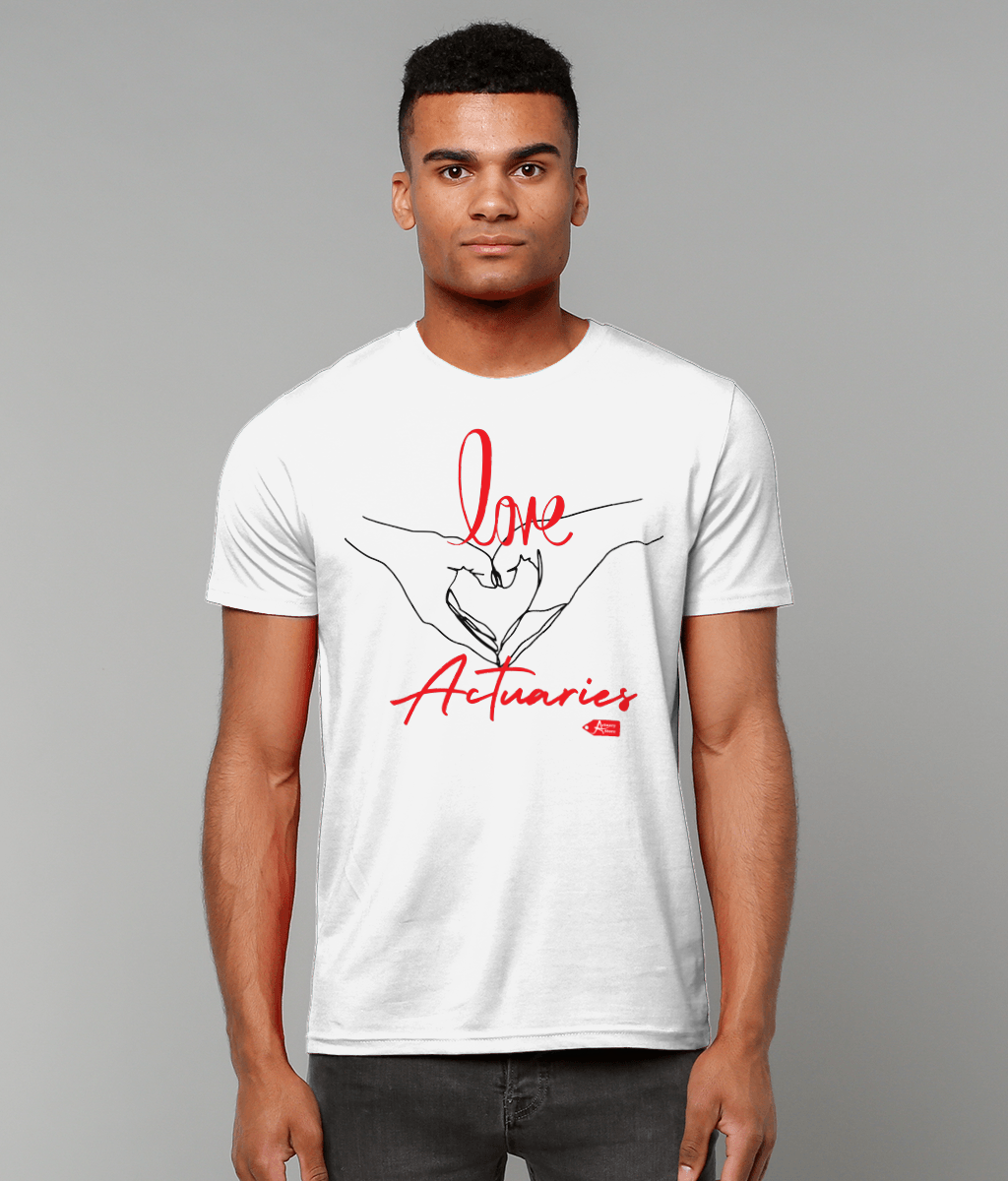 Love Actuaries White T-Shirt