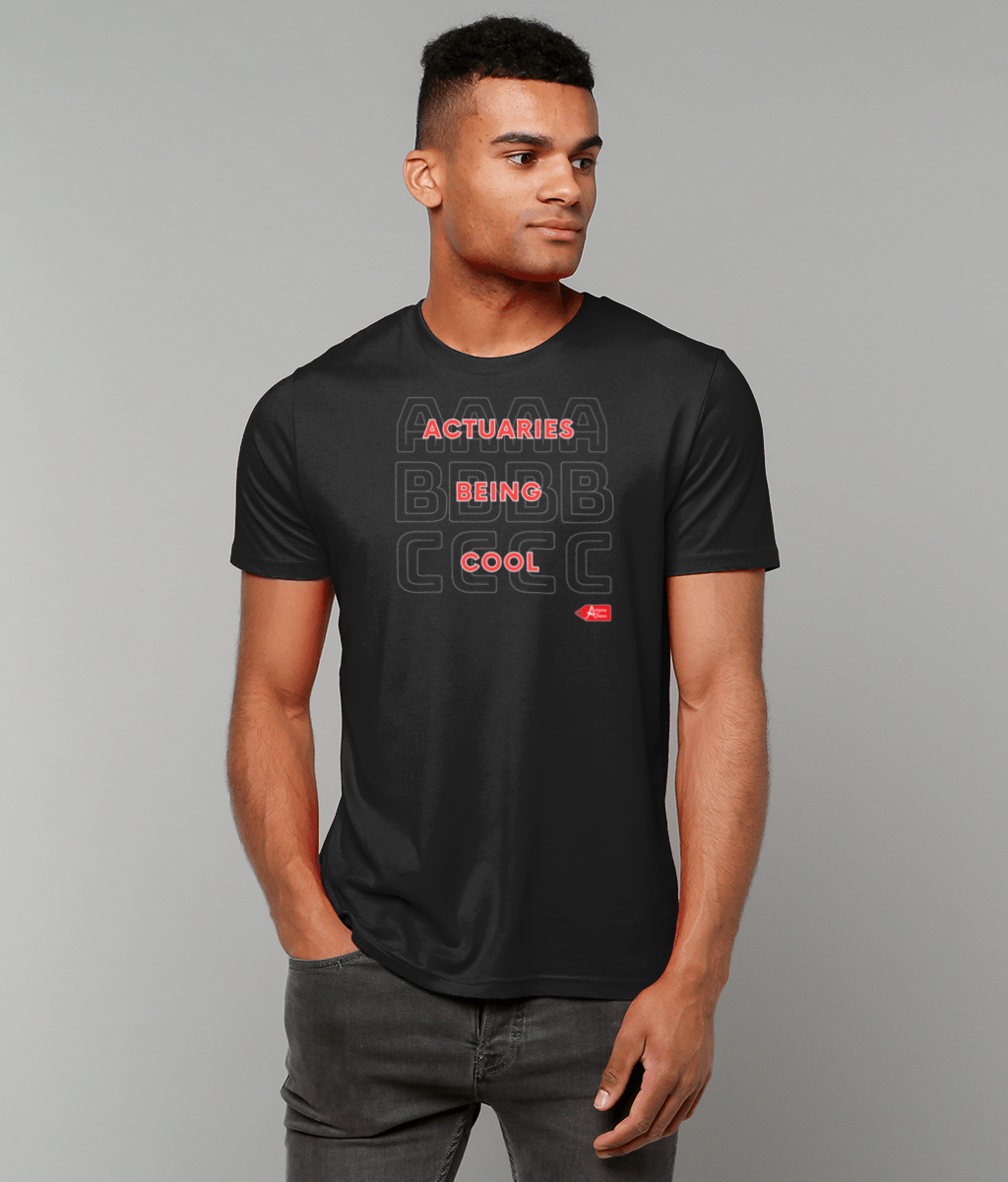 ABC - Actuaries Being Cool Black T-Shirt