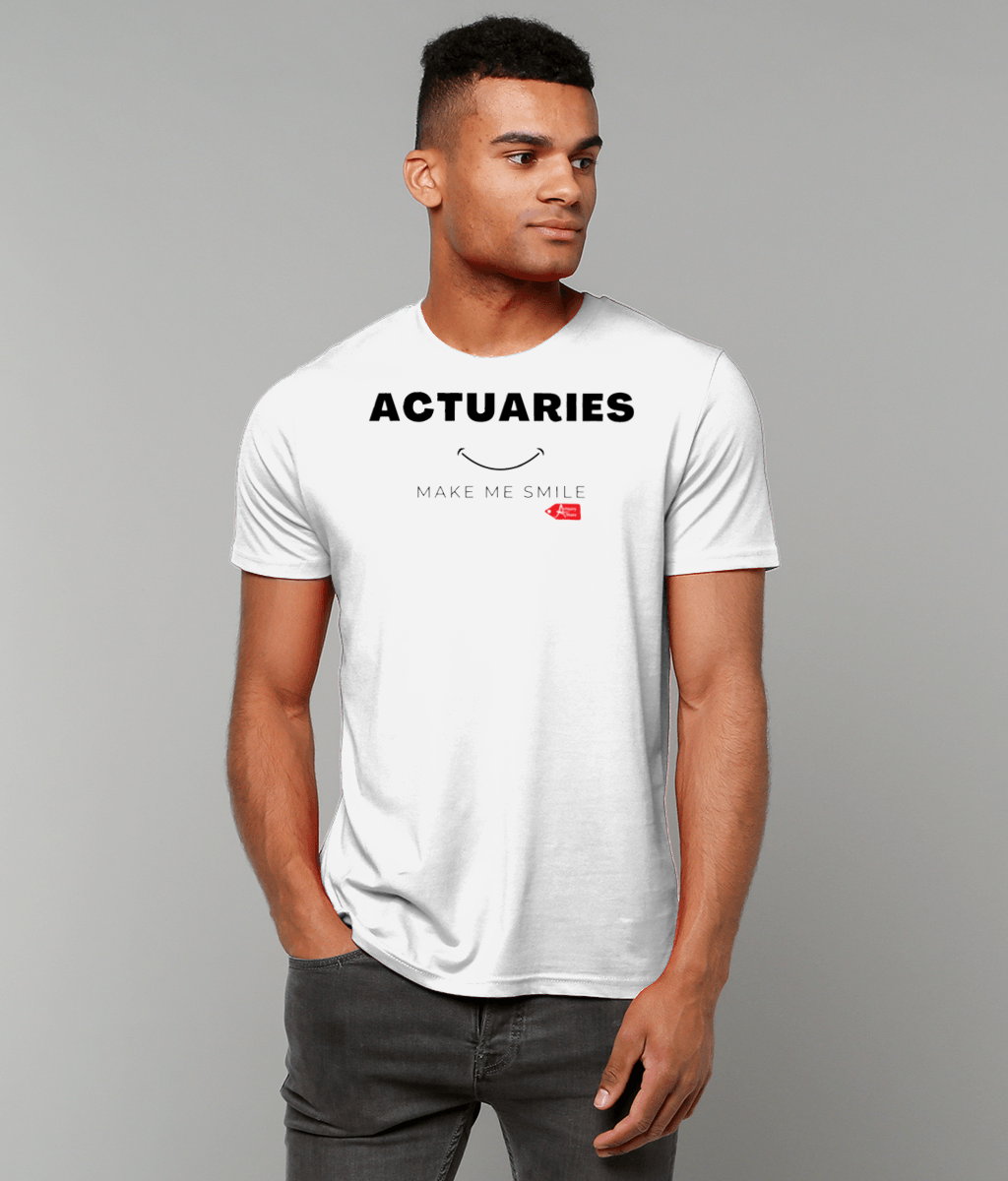 Actuaries Make Me Smile White T-Shirt