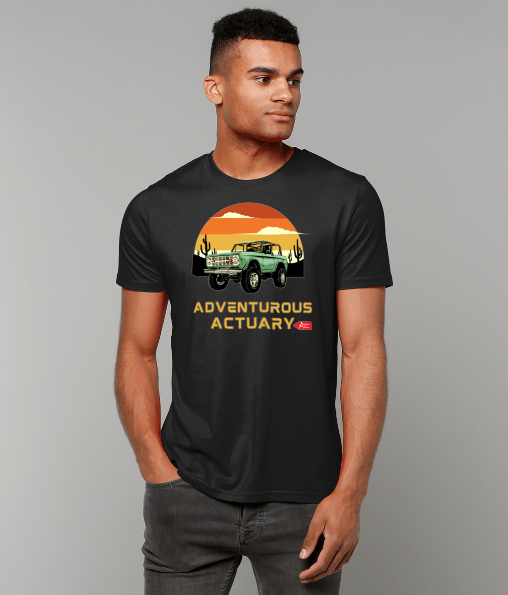 Black Yellow Simple Minimalist The Adventure T-Shirt