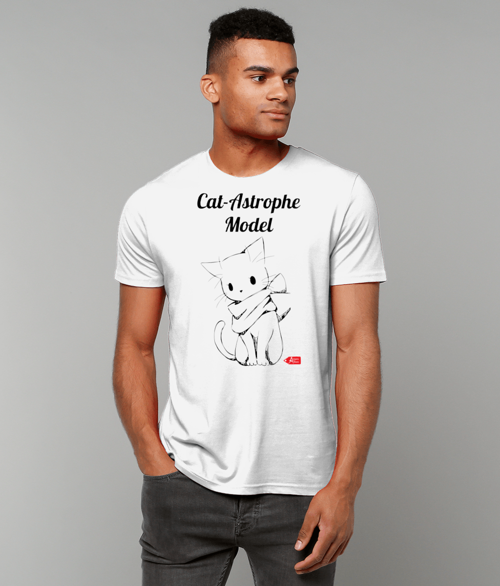 Cat-Astrophe Model Illustration T-shirt