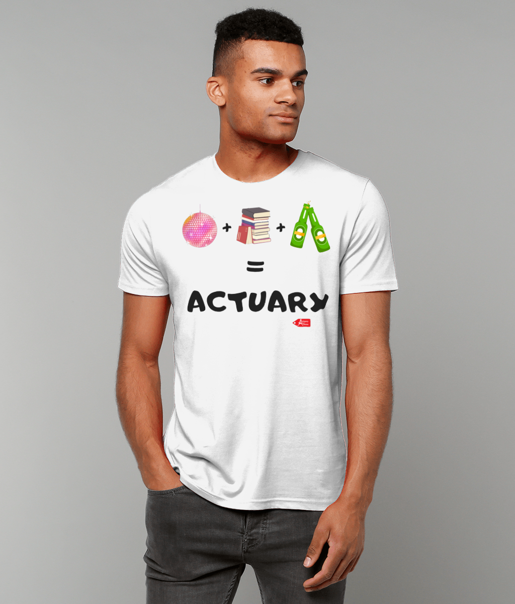 Party Logo Actuary White T-Shirt