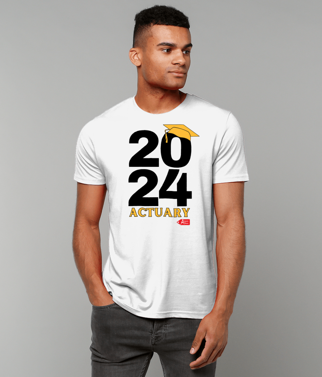 2024 Actuary Qualified White T-Shirt