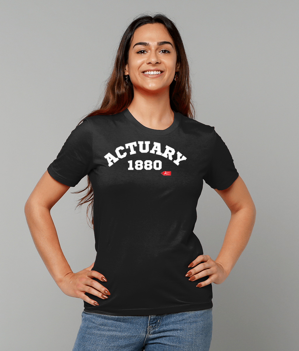 Actuary Varsity Black T-Shirt