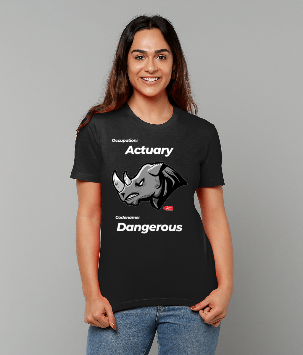 Occupation Actuary Codename Dangerous Rhino T-Shirt