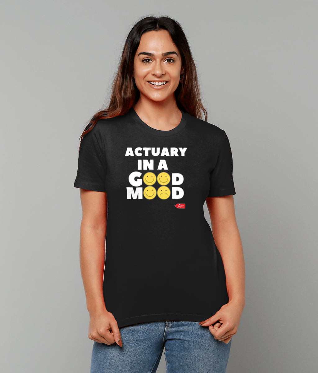 Actuary In a Good Mood Emoji T-Shirt