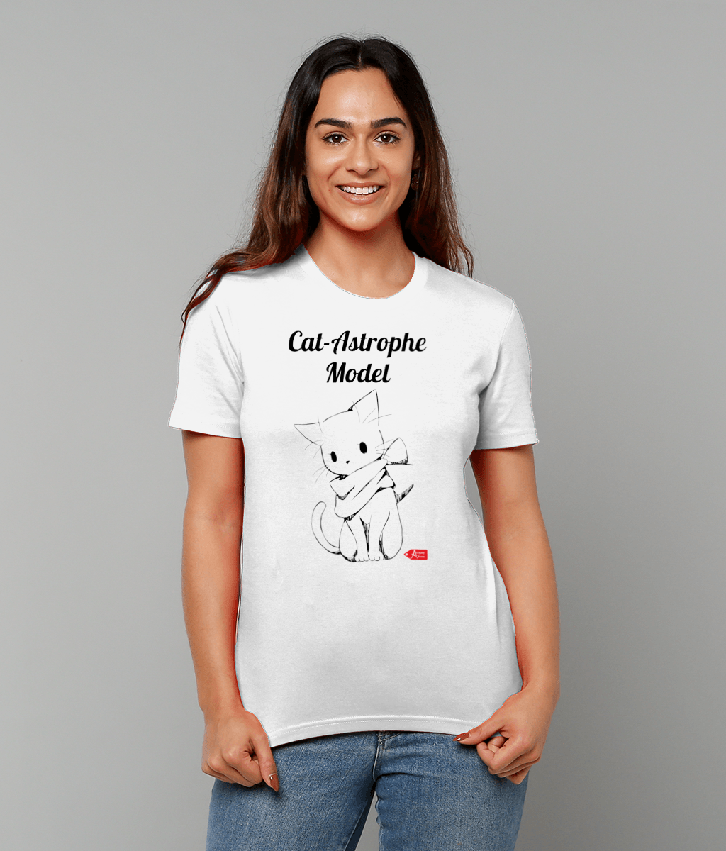 Cat-Astrophe Model Illustration T-shirt