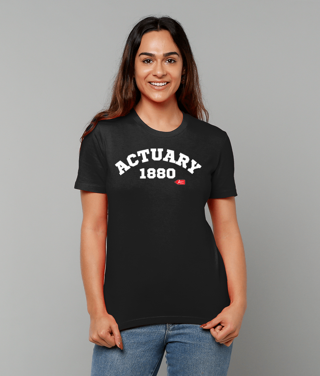 Actuary Varsity Black T-Shirt