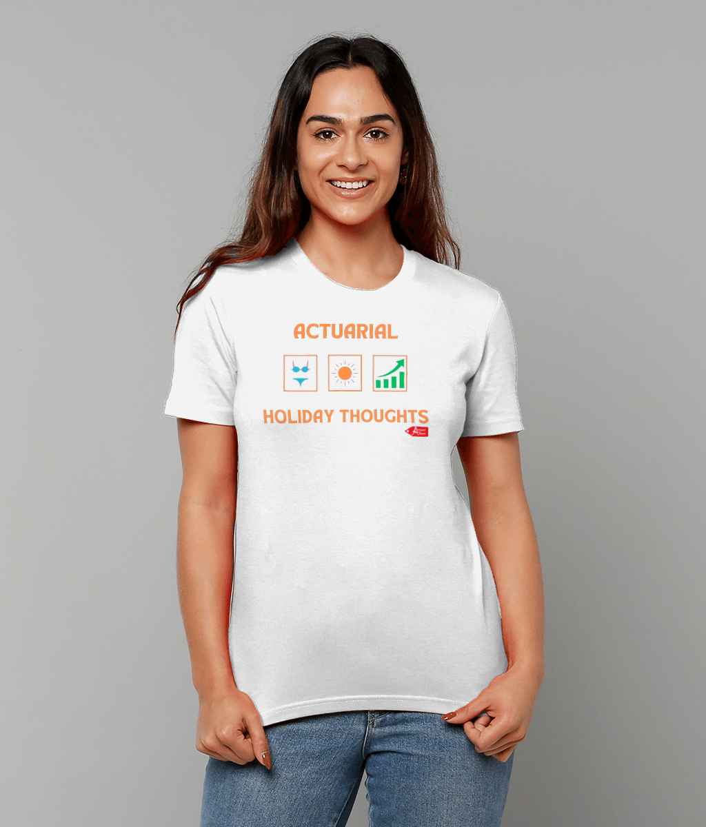 Actuarial Holiday Thoughts White T-shirt