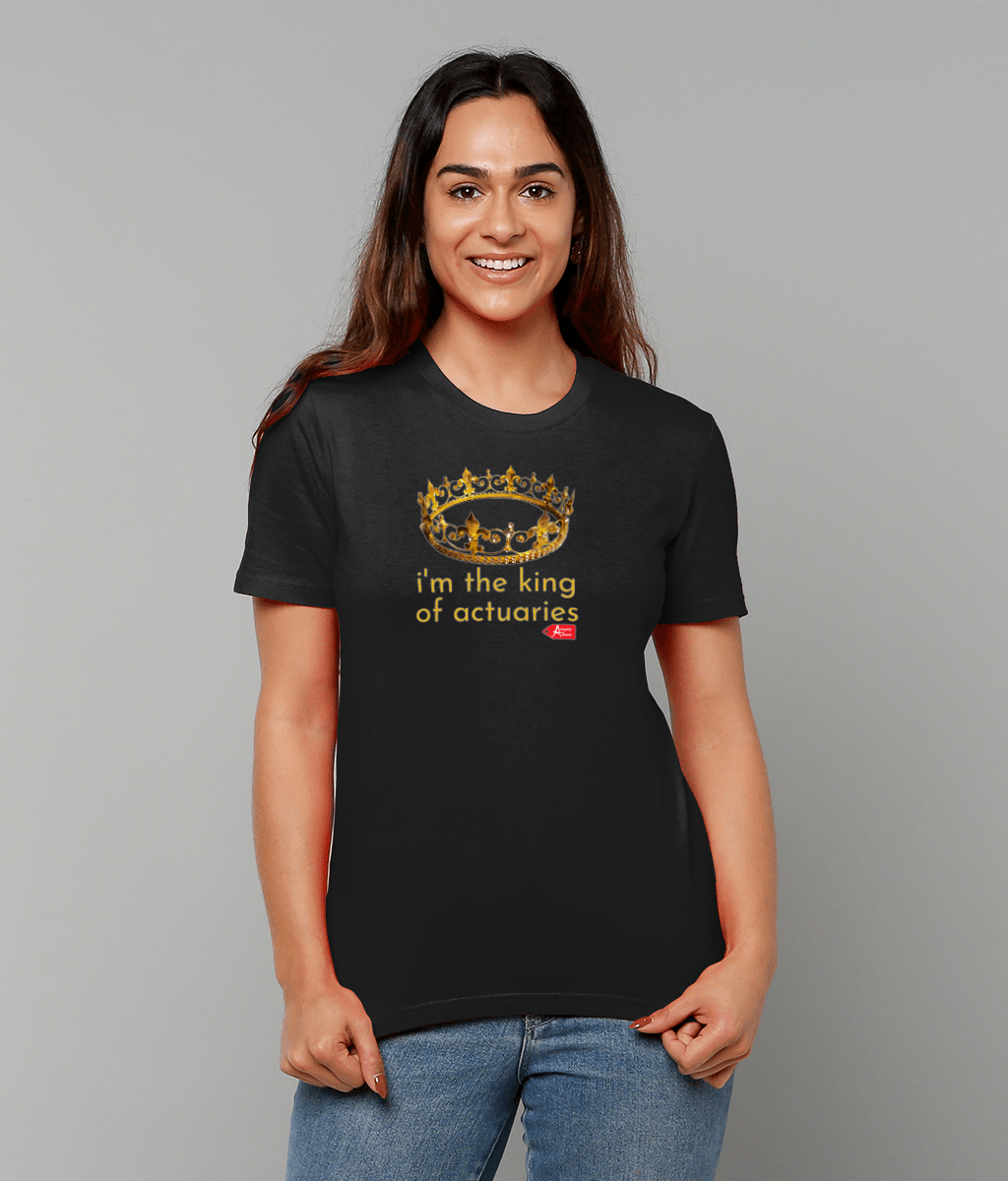 King Of The Actuaries Black T-Shirt