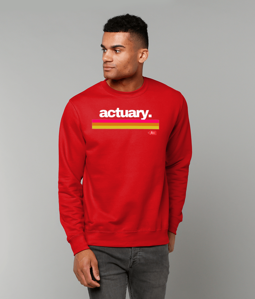 Actuary Stripes Sweatshirt (Red, Black and Green Variants)