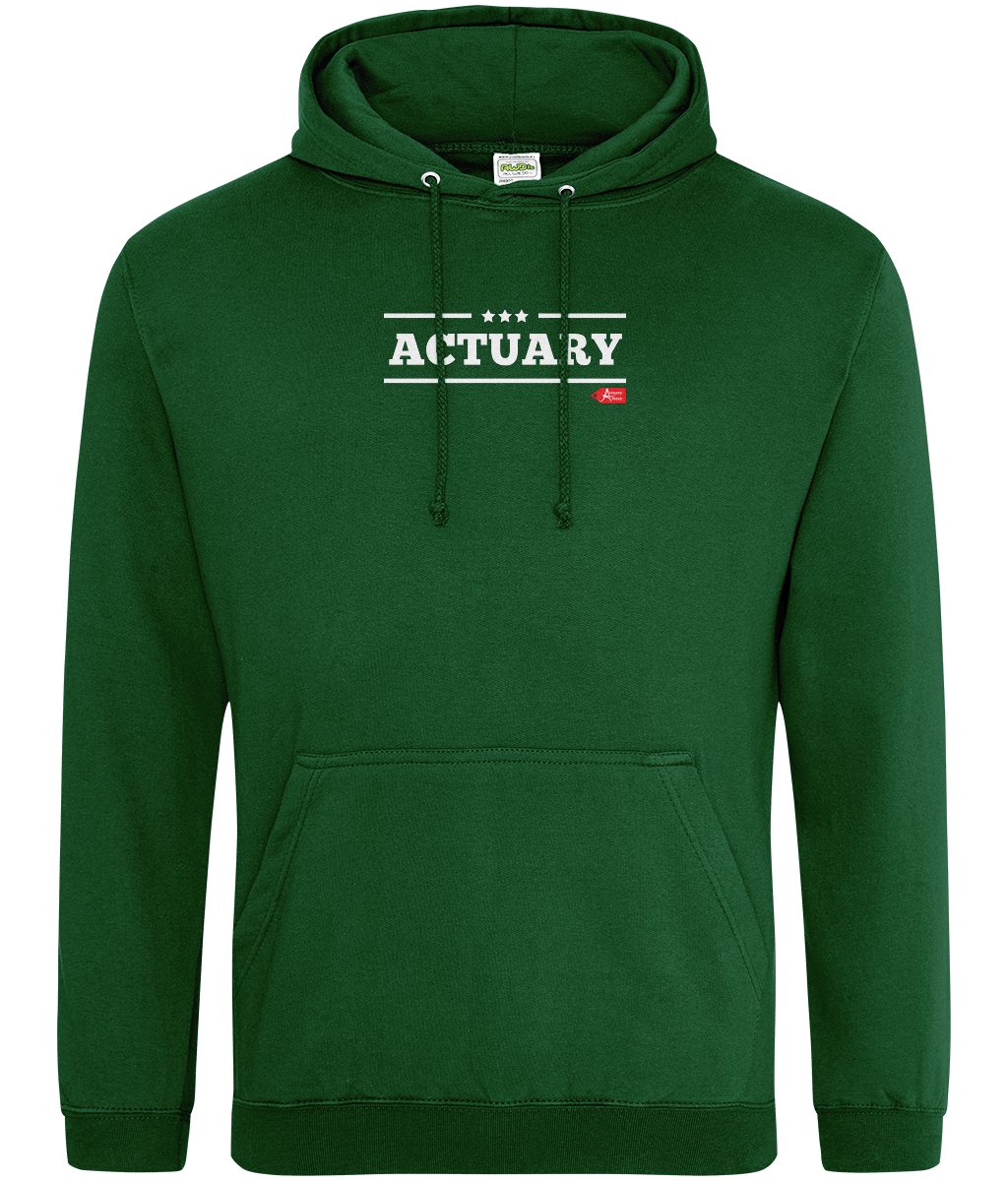 Actuary Bold Star Military College Hoodie (Black, Red, Blue, Green Variants)