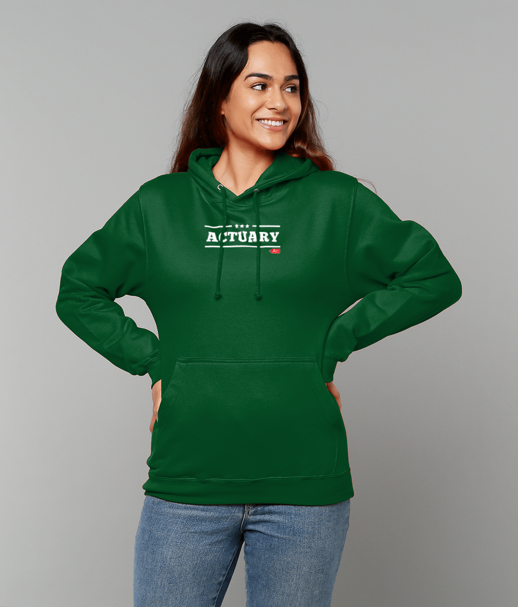 Actuary Bold Star Military College Hoodie (Black, Red, Blue, Green Variants)