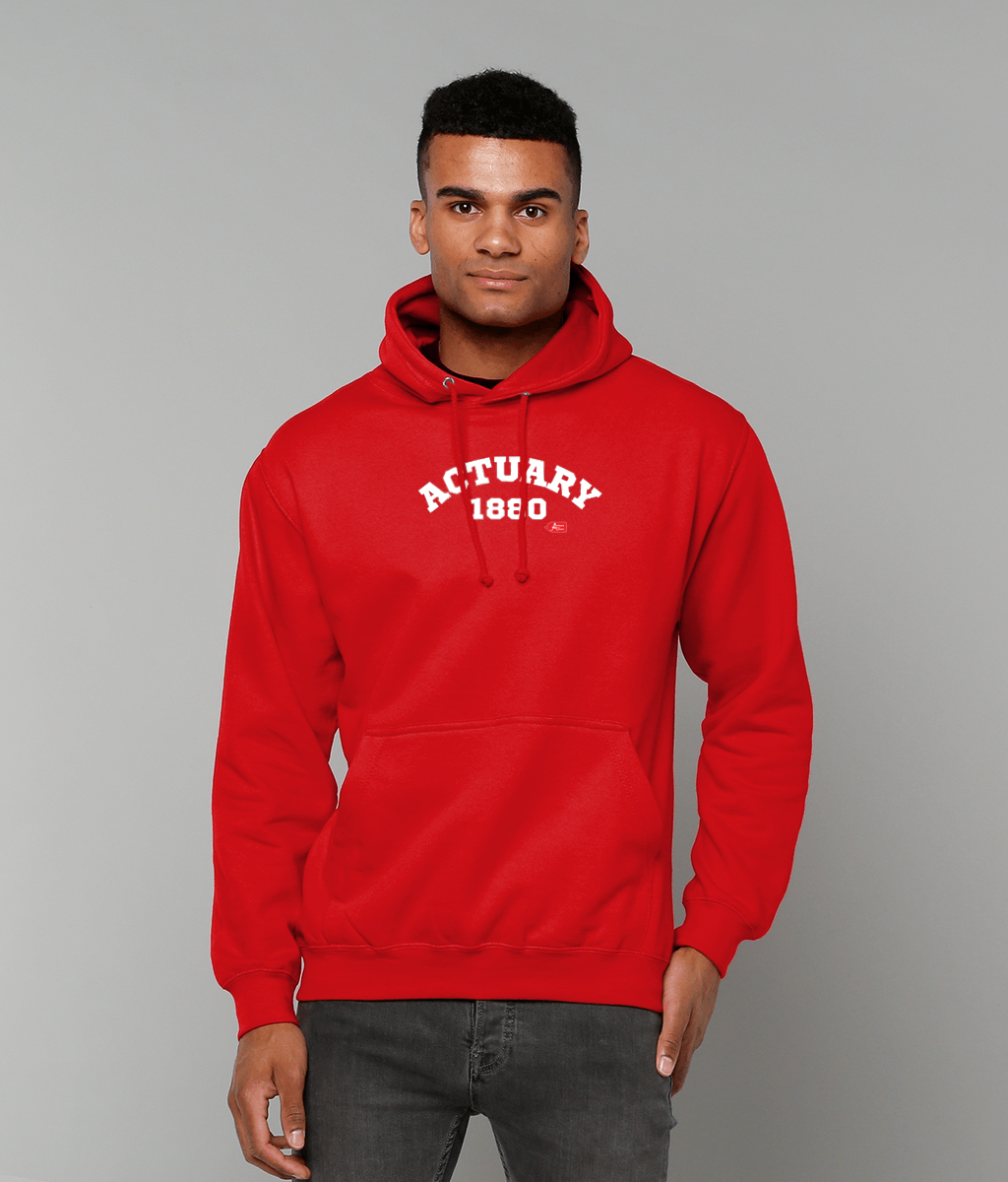 Actuary Varsity College Hoodie (Black, Green, Red, Blue Variants)