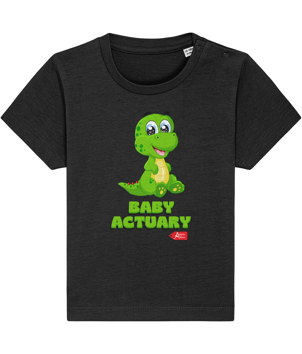 Baby Creator Green Baby Actuary Dinosaur T-Shirt (many colour variations)