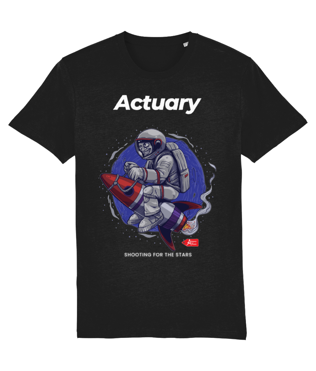 Actuary Shooting For The Stars Astronaut T-Shirt