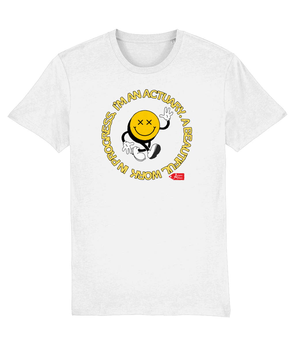 I'm An Actuary A Beautiful Work In Progress Stoned White T-Shirt
