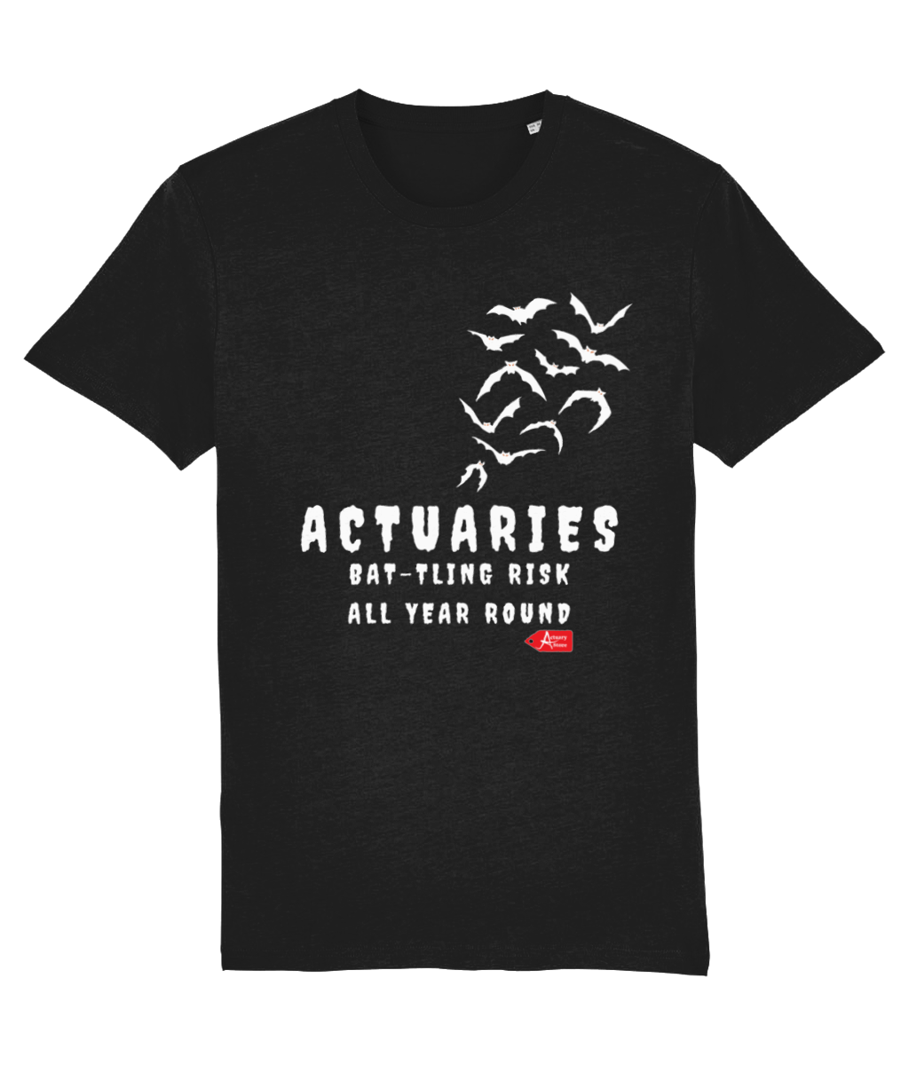 Actuaries Bat-tling Risk All Year Round Halloween T-shirt
